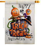 Trick Or Treat Day - Halloween Fall Vertical Impressions Decorative Flags HG190172 Made In USA