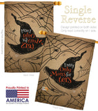Entry Only For Monsters - Halloween Fall Vertical Impressions Decorative Flags HG191021 Made In USA