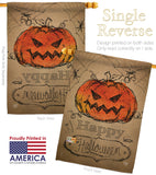 Happy Halloween - Halloween Fall Vertical Impressions Decorative Flags HG191023 Made In USA