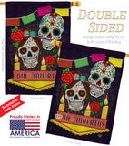 Dia de los Muertos - Halloween Fall Vertical Impressions Decorative Flags HG191029 Made In USA