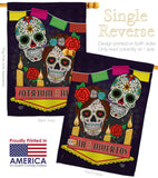 Dia de los Muertos - Halloween Fall Vertical Impressions Decorative Flags HG191029 Made In USA