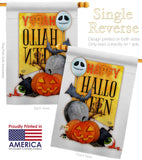 Happy Halloween Spirit - Halloween Fall Vertical Impressions Decorative Flags HG192073 Made In USA