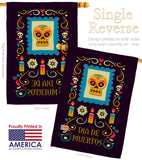 Celebrate The Dead - Halloween Fall Vertical Impressions Decorative Flags HG192240 Made In USA