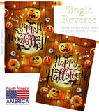 Lightful Halloween - Halloween Fall Vertical Impressions Decorative Flags HG192245 Made In USA