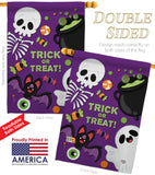 Trick ot Treat - Halloween Fall Vertical Impressions Decorative Flags HG192255 Made In USA