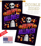 Halloween Treat - Halloween Fall Vertical Impressions Decorative Flags HG192285 Made In USA