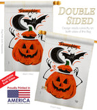 Pumpkins Night - Halloween Fall Vertical Impressions Decorative Flags HG192676 Made In USA