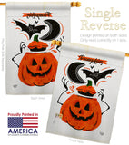 Pumpkins Night - Halloween Fall Vertical Impressions Decorative Flags HG192676 Made In USA