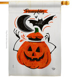 Pumpkins Night - Halloween Fall Vertical Impressions Decorative Flags HG192676 Made In USA