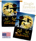 Graveyard Spooky - Halloween Fall Vertical Impressions Decorative Flags HG192692 Made In USA