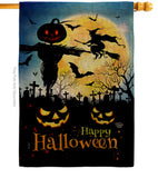 Graveyard Spooky - Halloween Fall Vertical Impressions Decorative Flags HG192692 Made In USA