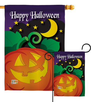 Halloween Night - Halloween Fall Vertical Impressions Decorative Flags HG112052 Made In USA