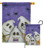 3 Ghosts - Halloween Fall Vertical Impressions Decorative Flags HG112055 Made In USA