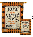 Wicked Home - Halloween Fall Vertical Impressions Decorative Flags HG112059 Made In USA