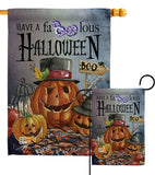 Faboolous - Halloween Fall Vertical Impressions Decorative Flags HG112068 Made In USA