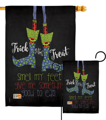 Smell My Feet - Halloween Fall Vertical Impressions Decorative Flags HG112072 Made In USA