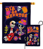 Dia de Muertos Couple - Halloween Fall Vertical Impressions Decorative Flags HG112077 Made In USA