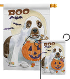 Halloween Boo Doggie - Halloween Fall Vertical Impressions Decorative Flags HG112086 Made In USA
