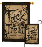 Halloween Trick - Halloween Fall Vertical Impressions Decorative Flags HG112100 Made In USA