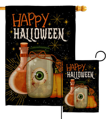 Spooky Eye - Halloween Fall Vertical Impressions Decorative Flags HG112109 Made In USA