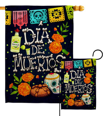 All Souls' Day - Halloween Fall Vertical Impressions Decorative Flags HG112112 Made In USA