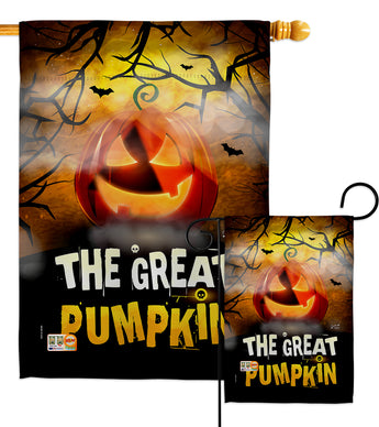 The Great Pumpkin - Halloween Fall Vertical Impressions Decorative Flags HG137085 Made In USA