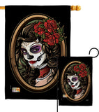 La Calavera Catrina - Halloween Fall Vertical Impressions Decorative Flags HG137086 Made In USA