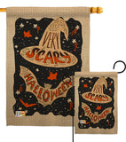 Very Scary Halloween - Halloween Fall Vertical Impressions Decorative Flags HG137094 Made In USA