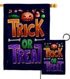 Trick or Treat - Halloween Fall Vertical Impressions Decorative Flags HG137295 Made In USA