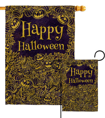 Mystical Halloween - Halloween Fall Vertical Impressions Decorative Flags HG137594 Made In USA