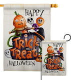 Trick Or Treat Day - Halloween Fall Vertical Impressions Decorative Flags HG190172 Made In USA