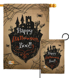 Happy Halloween Boo - Halloween Fall Vertical Impressions Decorative Flags HG191020 Made In USA