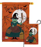 Witch is in! - Halloween Fall Vertical Impressions Decorative Flags HG191024 Made In USA