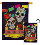 Dia de los Muertos - Halloween Fall Vertical Impressions Decorative Flags HG191029 Made In USA