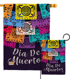 Dia De Muertos - Halloween Fall Vertical Impressions Decorative Flags HG192214 Made In USA
