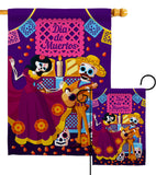 Happy Di de Muertos - Halloween Fall Vertical Impressions Decorative Flags HG192244 Made In USA