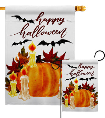 Halloween Candlestick - Halloween Fall Vertical Impressions Decorative Flags HG192667 Made In USA