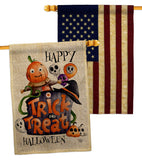 Trick Or Treat Day - Halloween Fall Vertical Impressions Decorative Flags HG190172 Made In USA