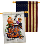 Trick Or Treat Day - Halloween Fall Vertical Impressions Decorative Flags HG190172 Made In USA