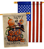 Trick Or Treat Day - Halloween Fall Vertical Impressions Decorative Flags HG190172 Made In USA