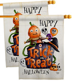 Trick Or Treat Day - Halloween Fall Vertical Impressions Decorative Flags HG190172 Made In USA