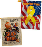 Trick Or Treat Day - Halloween Fall Vertical Impressions Decorative Flags HG190172 Made In USA