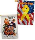 Trick Or Treat Day - Halloween Fall Vertical Impressions Decorative Flags HG190172 Made In USA