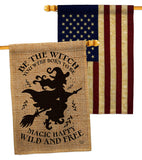 Be the Witch - Halloween Fall Vertical Impressions Decorative Flags HG190182 Made In USA