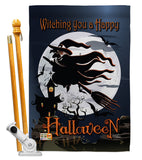 Happy Witching You - Halloween Fall Vertical Impressions Decorative Flags HG112004 Made In USA