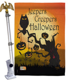 Jeepers Creepers - Halloween Fall Vertical Impressions Decorative Flags HG112008 Made In USA