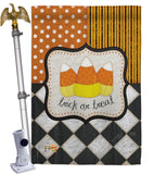 Trick or Treat - Halloween Fall Vertical Impressions Decorative Flags HG112056 Made In USA