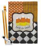 Trick or Treat - Halloween Fall Vertical Impressions Decorative Flags HG112056 Made In USA