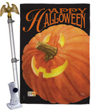 Jack O Lantern - Halloween Fall Vertical Impressions Decorative Flags HG112057 Made In USA
