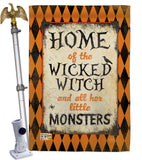 Wicked Home - Halloween Fall Vertical Impressions Decorative Flags HG112059 Made In USA